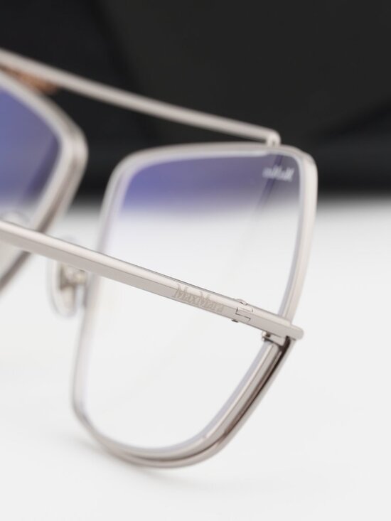 Max Mara MM5118-B 014 Square Eyeglasses - Silver 58mm main image 5